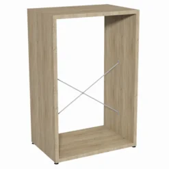 Rayonnage double face mélaminé Magisteo - l. 98 x h. 81,5 x pr. 67 cm - élément départ