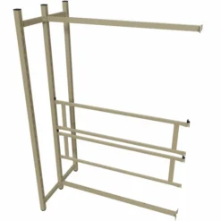 Rayonnage double face Monaco - l. 93 x h. 140 x pr. 53 cm - élément suivant