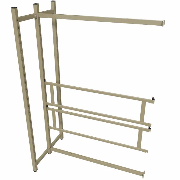 Rayonnage double face Monaco - l. 93 x h. 140 x pr. 53 cm - élément suivant