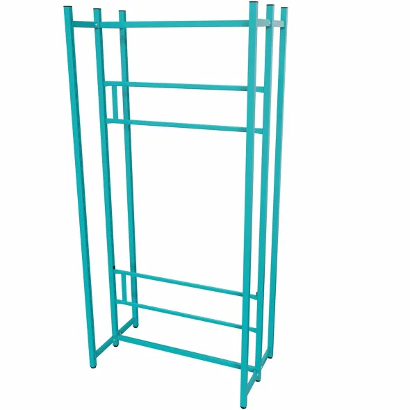 Rayonnage double face Monaco - l. 96 x h. 200 x pr. 53 cm - élément départ