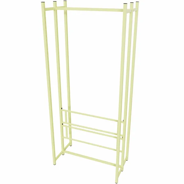 Rayonnage double face Monaco - l. 96 x h. 220 x pr. 53 cm - élément départ