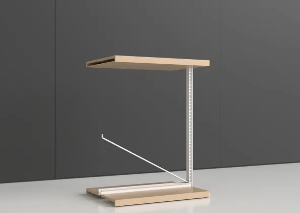 Rayonnage double face Nova - habillage stratifié - l. 90 x h. 120 x pr. 65 cm - élément suivant