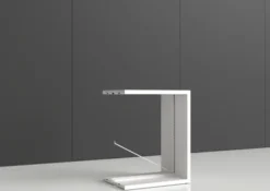 Rayonnage double face Nova - habillage métal - l. 95 x h. 120 x pr. 65 cm - élément final