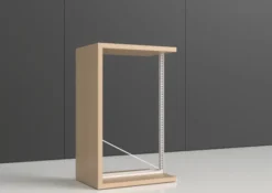 Rayonnage double face Nova - habillage stratifié - l. 95 x h. 150 x pr. 65 cm - élément départ