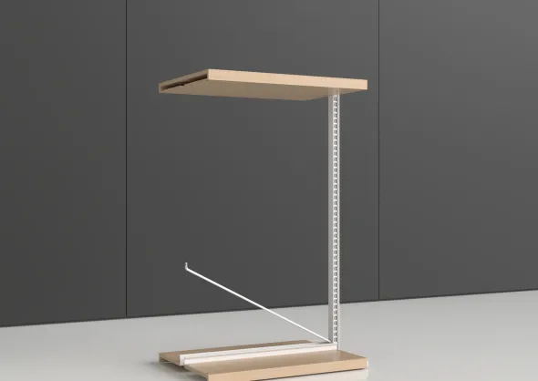 Rayonnage double face Nova - habillage stratifié - l. 90 x h. 150 x pr. 65 cm - élément suivant