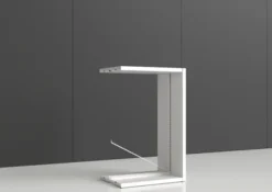 Rayonnage double face Nova - habillage métal - l. 95 x h. 150 x pr. 65 cm - élément final