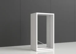 Rayonnage double face Nova - habillage métal - l. 100 x h. 180 x pr. 65 cm - élément isolé
