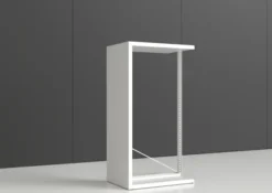 Rayonnage double face Nova - habillage métal - l. 95 x h. 180 x pr. 65 cm - élément départ