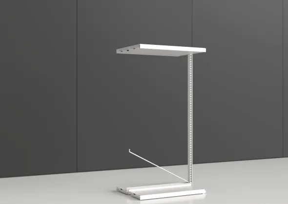 Rayonnage double face Nova - habillage métal - l. 90 x h. 180 x pr. 65 cm - élément suivant