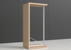Rayonnage double face Nova - habillage stratifié - l. 95 x h. 200 x pr. 65 cm - élément départ