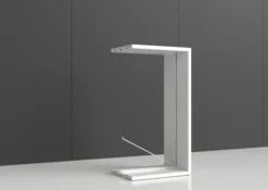 Rayonnage double face Nova - habillage métal - l. 95 x h. 180 x pr. 65 cm - élément final