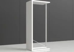 Rayonnage double face Nova - habillage métal - l. 95 x h. 230 x pr. 65 cm - élément départ