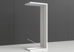 Rayonnage double face Nova - habillage métal - l. 95 x h. 230 x pr. 65 cm - élément final
