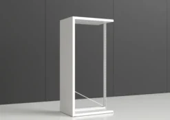 Rayonnage double face Nova - habillage métal - l. 95 x h. 200 x pr. 65 cm - élément départ