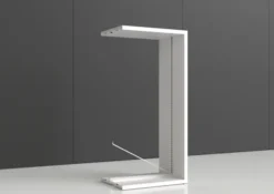 Rayonnage double face Nova - habillage métal - l. 95 x h. 200 x pr. 65 cm - élément final