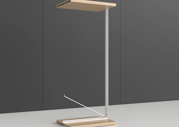 Rayonnage double face Nova - habillage stratifié - l. 90 x h. 220 x pr. 65 cm - élément suivant