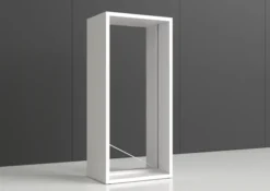 Rayonnage double face Nova - habillage métal - l. 100 x h. 220 x pr. 65 cm - élément isolé