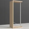 Rayonnage double face Nova - habillage stratifié - l. 95 x h. 230 x pr. 65 cm - élément départ