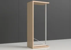 Rayonnage double face Nova - habillage stratifié - l. 95 x h. 230 x pr. 65 cm - élément départ