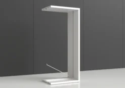 Rayonnage double face Nova - habillage métal - l. 95 x h. 220 x pr. 65 cm - élément final