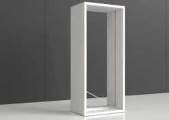 Rayonnage double face Nova - habillage métal - l. 100 x h. 230 x pr. 65 cm - élément isolé