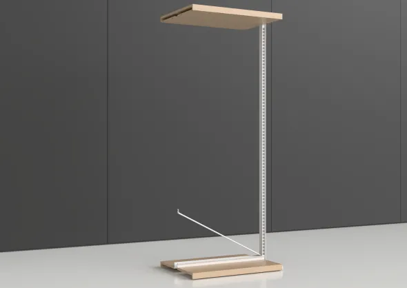 Rayonnage double face Nova - habillage stratifié - l. 90 x h. 230 x pr. 65 cm - élément suivant