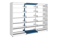 Rayonnage droit double face London - l. 90 x h. 212 x pr. 57 cm - élément suivant