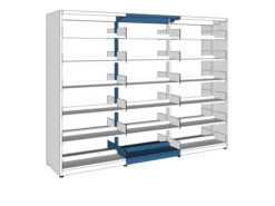 Rayonnage droit double face London - l. 90 x h. 212 x pr. 67 cm - élément suivant