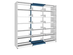 Rayonnage droit double face London - l. 90 x h. 259 x pr. 67 cm - élément suivant