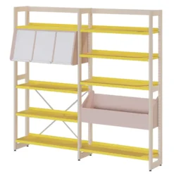 Rayonnage simple face Chambord NG - l.188,6 x h. 180 x pr. 32,5 cm - configuration 1 élement départ -