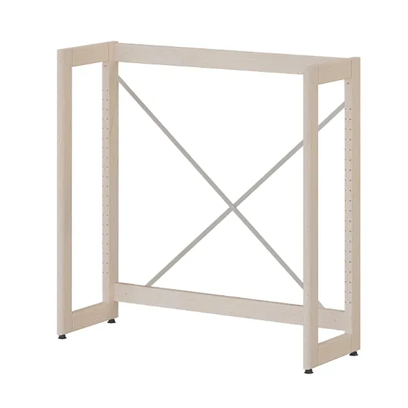 Rayonnage simple face Chambord NG - l. 95,7 x h. 93,9 x pr. 32,5 cm - élément départ