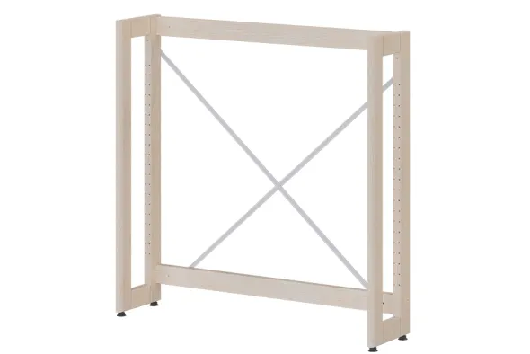 Rayonnage simple face Chambord NG - l. 95,7 x h. 93,9 x pr. 22,5 cm - élément départ