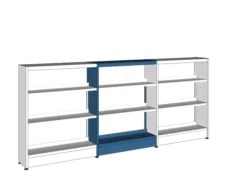 Rayonnage simple face Lingo - l. 92,5 x h. 122 x pr. 29 cm - élément suivant