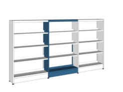 Rayonnage simple face Lingo - l. 92,5 x h. 152 x pr. 29 cm - élément suivant