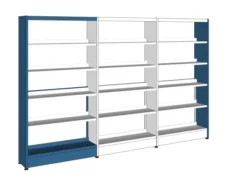 Rayonnage simple face Lingo - l. 95 x h. 182 x pr. 29 cm - élément départ
