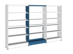 Rayonnage simple face Lingo - l. 92,5 x h. 182 x pr. 29 cm - élément suivant