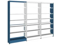 Rayonnage simple face Lingo - l. 95 x h. 212 x pr. 29 cm - élément départ