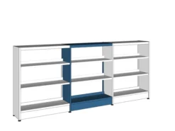 Rayonnage simple face Lingo - l. 92,5 x h. 122 x pr. 34 cm - élément suivant