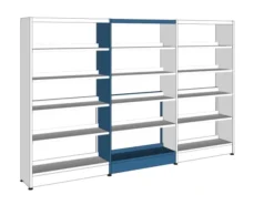 Rayonnage simple face Lingo - l. 92,5 x h. 182 x pr. 34 cm - élément suivant