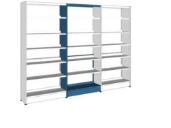 Rayonnage simple face Lingo - l. 92,5 x h. 212 x pr. 34 cm - élément suivant