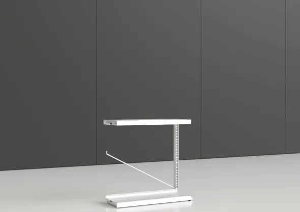 Rayonnage simple face Nova - habillage métal - l. 90 x h. 90 x pr. 35 cm - élément suivant