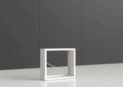 Rayonnage simple face Nova - habillage métal - l. 100 x h. 90 x pr. 35 cm - élément isolé