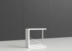 Rayonnage simple face Nova - habillage métal - l. 95 x h. 90 x pr. 35 cm - élément départ