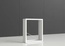 Rayonnage simple face Nova - habillage métal - l. 100 x h. 120 x pr. 35 cm - élément isolé