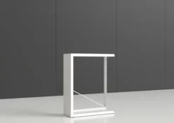 Rayonnage simple face Nova - habillage métal - l. 95 x h. 120 x pr. 35 cm - élément départ