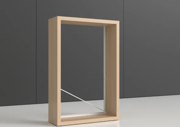 Rayonnage simple face Nova - habillage stratifié - l. 100 x h. 150 x pr. 35 cm - élément isolé