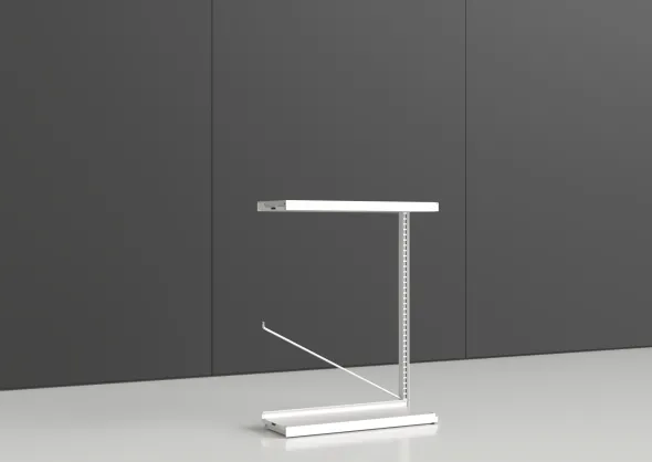 Rayonnage simple face Nova - habillage métal - l. 90 x h. 120 x pr. 35 cm - élément suivant