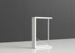 Rayonnage simple face Nova - habillage métal - l. 95 x h. 150 x pr. 35 cm - élément départ