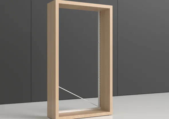 Rayonnage simple face Nova - habillage stratifié - l. 100 x h. 180 x pr. 35 cm - élément isolé