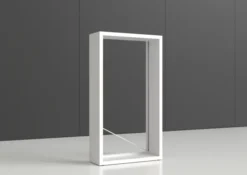 Rayonnage simple face Nova - habillage métal - l. 100 x h. 180 x pr. 35 cm - élément isolé